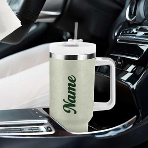 Personalized Lucky Celtic Shamrock Tumbler With Handle Custom Name Ireland Irish Pride TB02 Print Your Wear