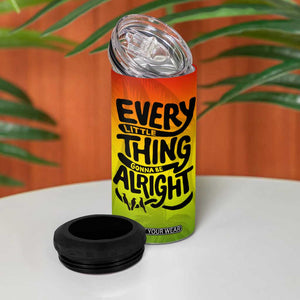 One Love Jamaica 4 in 1 Can Cooler Tumbler Every Little Thing Gonna Be Alright Good Vibes Since 1962 TB02 Print Your Wear