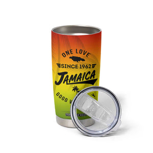 One Love Jamaica Tumbler Cup Every Little Thing Gonna Be Alright Good Vibes Since 1962 TB02 Print Your Wear