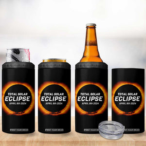 Total Solar Eclipse 4 in 1 Can Cooler Tumbler America Totality April 8th 2024 TB02 Print Your Wear