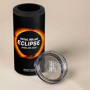 Total Solar Eclipse 4 in 1 Can Cooler Tumbler America Totality April 8th 2024 TB02 Print Your Wear