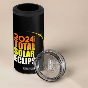 Total Solar Eclipse 4 in 1 Can Cooler Tumbler America Totality April 8 2024 TB02 Print Your Wear