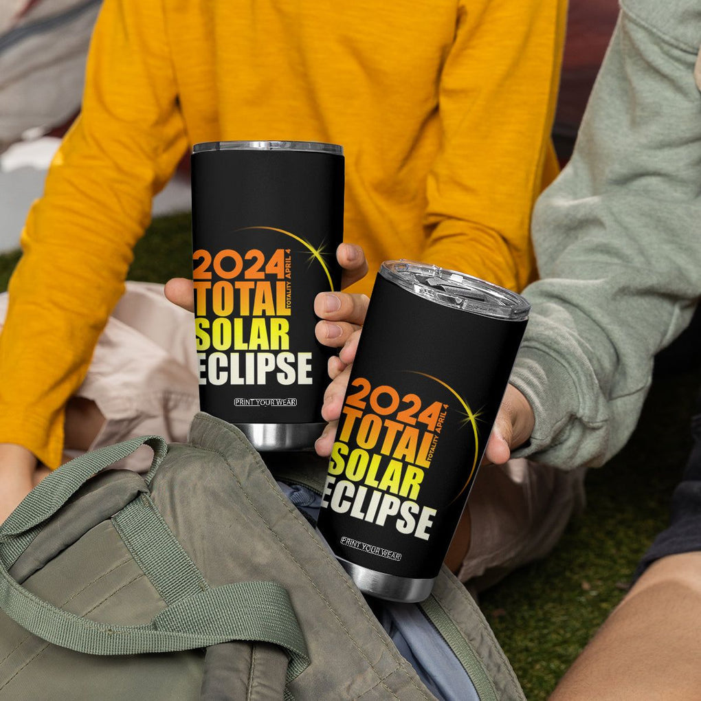 Total Solar Eclipse Tumbler Cup America Totality April 8 2024 TB02 Printyourwear