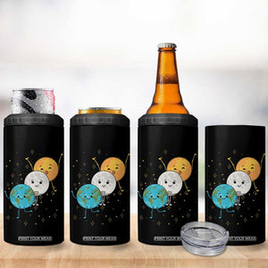 Funny Total Solar Eclipse 4 in 1 Can Cooler Tumbler Cute Earth Moon Sun American Totality April 8 2024 TB02 Print Your Wear