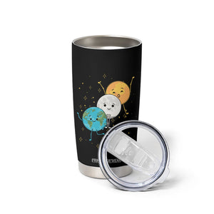 Funny Total Solar Eclipse Tumbler Cup Cute Earth Moon Sun American Totality April 8 2024 TB02 Printyourwear