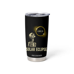 Total Solar Eclipse Skeleton Tumbler Cup Funny Watching American Totality April 8 2024 Matching TB02 Printyourwear