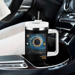 Total Solar Eclipse Tumbler With Handle April 8 2024 Starry Night Totality TB02 Printyourwear