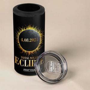 Total Solar Eclipse 4 in 1 Can Cooler Tumbler 8 April 2024 Totality Phenomenon United States TB02 Print Your Wear