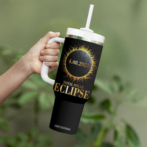 Total Solar Eclipse Tumbler With Handle 8 April 2024 Totality Phenomenon United States TB02 Printyourwear