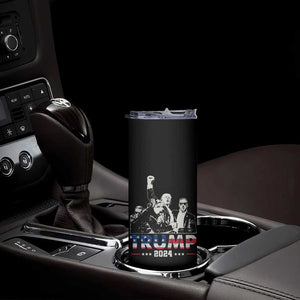 Trump Raised Fist Skinny Tumbler Trump 2024 For President TB02 Print Your Wear