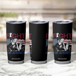 Trump Raised Fist Tumbler Cup Fight For America President 45 47 US Flag TB02 Print Your Wear