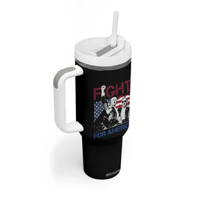 Trump Raised Fist Tumbler With Handle Fight For America President 45 47 US Flag TB02 Print Your Wear