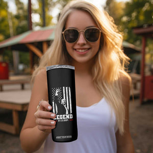 Trump Raised Fist Skinny Tumbler Legend July 13th 2024 American Flag TB02 Print Your Wear