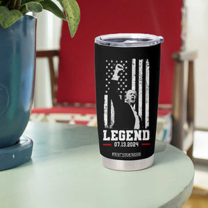 Trump Raised Fist Tumbler Cup Legend July 13th 2024 American Flag TB02 Print Your Wear