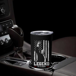 Trump Raised Fist Tumbler Cup Legend July 13th 2024 American Flag TB02 Print Your Wear