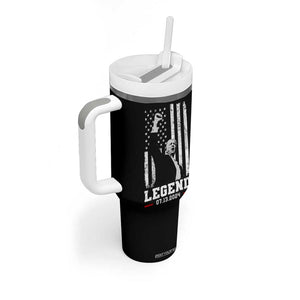 Trump Raised Fist Tumbler With Handle Legend July 13th 2024 American Flag TB02 Print Your Wear