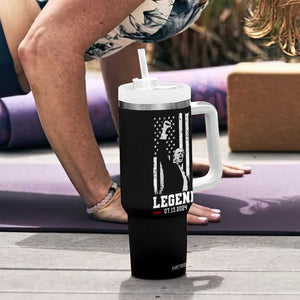 Trump Raised Fist Tumbler With Handle Legend July 13th 2024 American Flag TB02 Print Your Wear