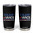 Trump Vance 2024 Tumbler Cup 2024 President 45 47 Supporter Retro Stripe TB02 Black Print Your Wear