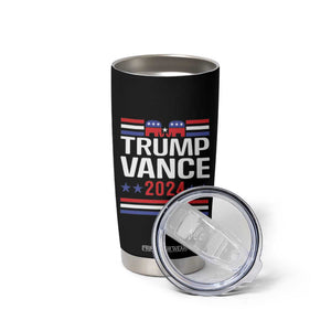 Trump Vance 2024 Tumbler Cup 2024 President 45 47 Supporter Republican Elephant TB02 Print Your Wear