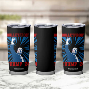 Strong Trump 2024 Tumbler Cup Bulletproof Raised Fist Not Today President 45 47 TB02 Print Your Wear