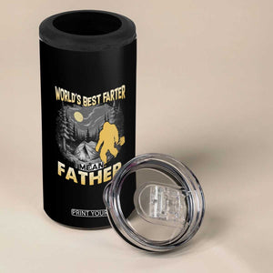 Funny Bigfoot Dad 4 in 1 Can Cooler Tumbler World's Best Farter I Mean Father TB02 Print Your Wear