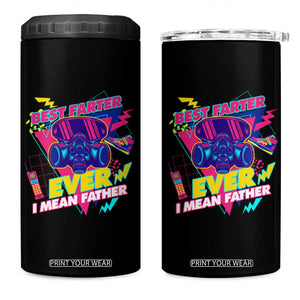 Retro Funny Dad 4 in 1 Can Cooler Tumbler World's Best Farter I Mean Father TB02 One Size: 16 oz Black Print Your Wear