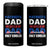 Patriotic Dad 4 in 1 Can Cooler Tumbler Like A Regular Dad Only Cooler American Patriots TB02 One Size: 16 oz Black Print Your Wear