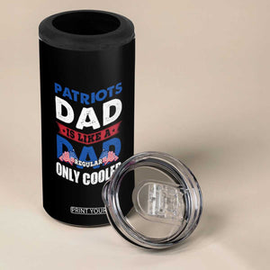 Patriotic Dad 4 in 1 Can Cooler Tumbler Like A Regular Dad Only Cooler American Patriots TB02 Print Your Wear