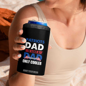 Patriotic Dad 4 in 1 Can Cooler Tumbler Like A Regular Dad Only Cooler American Patriots TB02 Print Your Wear