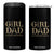 Girl Dad 4 in 1 Can Cooler Tumbler Her Protector Forever Father of Girls TB02 One Size: 16 oz Black Print Your Wear