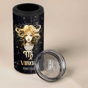 Virgo Zodiac 4 in 1 Can Cooler Tumbler Celestial Constellation Astrology Horoscope Galaxy TB02 Print Your Wear