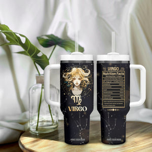 Virgo Zodiac Tumbler With Handle Celestial Constellation Astrology Horoscope Galaxy TB02 Printyourwear