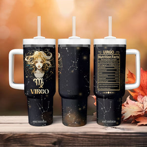 Virgo Zodiac Tumbler With Handle Celestial Constellation Astrology Horoscope Galaxy TB02 Printyourwear