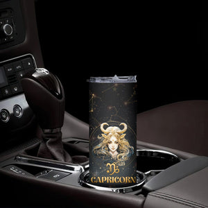 Capricorn Zodiac Skinny Tumbler Celestial Constellation Astrology Horoscope Galaxy TB02 Printyourwear