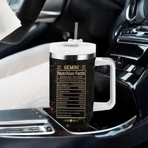 Gemini Zodiac Tumbler With Handle Celestial Constellation Astrology Horoscope Galaxy TB02 Printyourwear