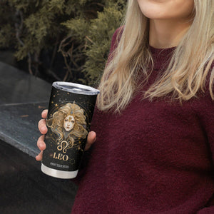 Leo Zodiac Tumbler Cup Celestial Constellation Astrology Horoscope Galaxy TB02 Printyourwear