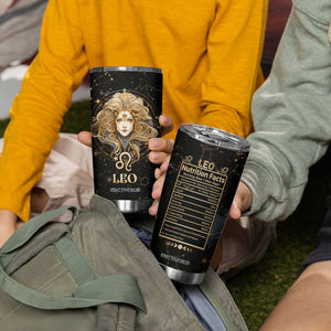 Leo Zodiac Tumbler Cup Celestial Constellation Astrology Horoscope Galaxy TB02 Printyourwear