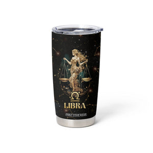 Libra Zodiac Tumbler Cup Celestial Constellation Astrology Horoscope Galaxy TB02 Printyourwear