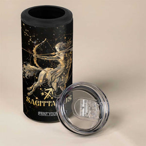 Sagittarius Zodiac 4 in 1 Can Cooler Tumbler Celestial Constellation Astrology Horoscope Galaxy TB02 Print Your Wear