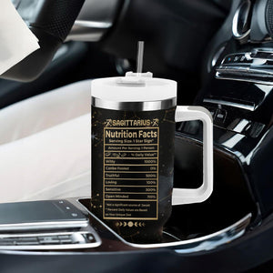 Sagittarius Zodiac Tumbler With Handle Celestial Constellation Astrology Horoscope Galaxy TB02 Printyourwear
