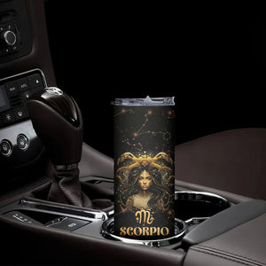 Scorpio Zodiac Skinny Tumbler Celestial Constellation Astrology Horoscope Galaxy TB02 Printyourwear