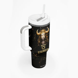 Taurus Zodiac Tumbler With Handle Celestial Constellation Astrology Horoscope Galaxy TB02 Printyourwear