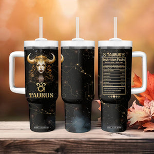 Taurus Zodiac Tumbler With Handle Celestial Constellation Astrology Horoscope Galaxy TB02 Printyourwear