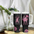 Personalized Breast Cancer Warrior Support Tumbler With Handle Custom Name Pink Ribbon Sunflower American Flag TB02 Print Your Wear