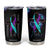 Personalized Suicide Prevention Awareness Tumbler Cup Custom Name Teal and Purple Ribbon Sunflower American Flag TB02 Black Print Your Wear