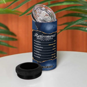 The Legend Has Retired 4 in 1 Can Cooler Tumbler Do Whatever The Hell You Want To Do Retirement Gifts TB09 Print Your Wear