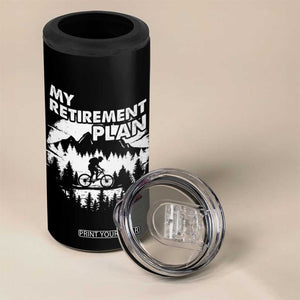 Retirement Gifts For Men 4 in 1 Can Cooler Tumbler My Retirement Plan Bicycle Biker Living The Bike Life TB09 Print Your Wear