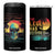 The Legend Has Retired 4 in 1 Can Cooler Tumbler Happy Retirement Gift Retro Skull Beach TB09 One Size: 16 oz Black Print Your Wear