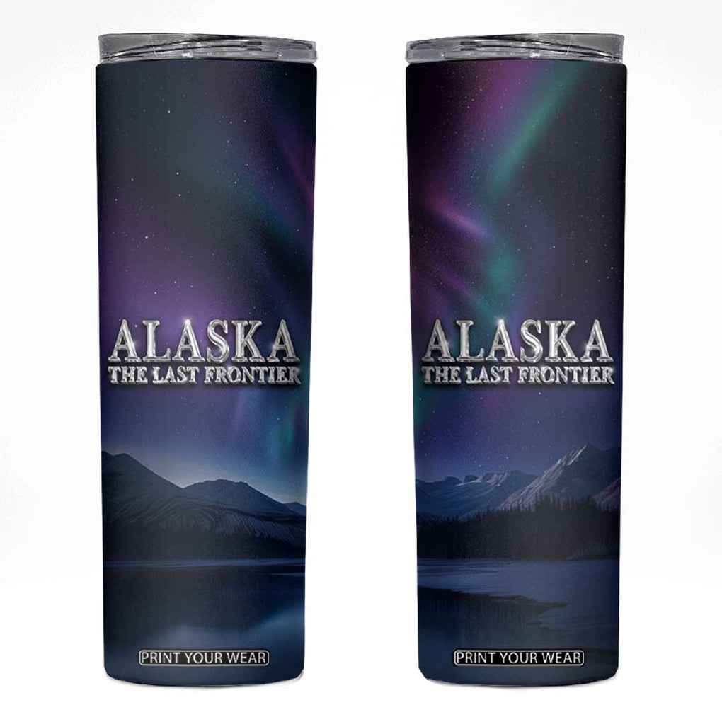 Alaska Aurora Skinny Tumbler The Last Frontier Bear Home TB09 Aurora Print Your Wear