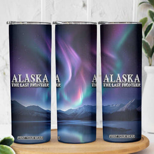 Alaska Aurora Skinny Tumbler The Last Frontier Bear Home TB09 Print Your Wear